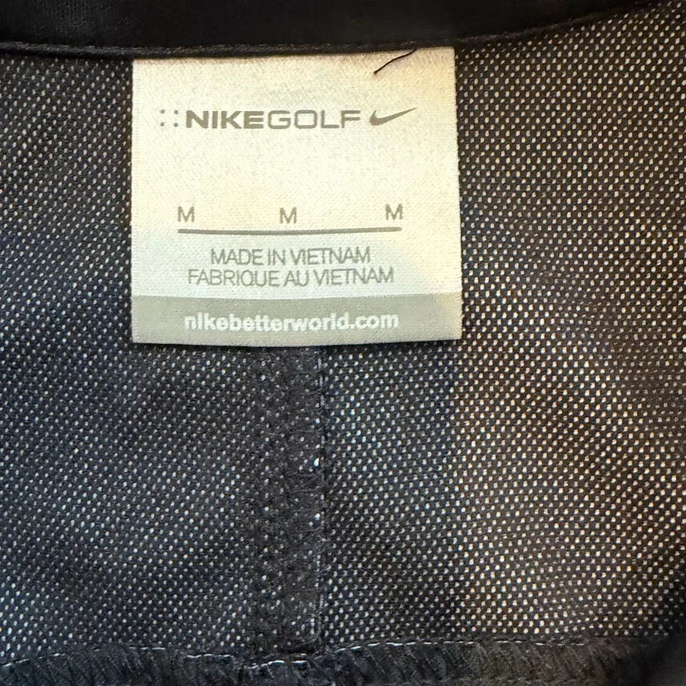 Nike Black Half-Zip Windbreaker Jacket Size M Lightweight Athletic Pullover